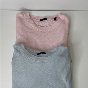 Two EUC ATM Slub Jersey Long Sleeve Crop Tee Women's Medium T-Shirts